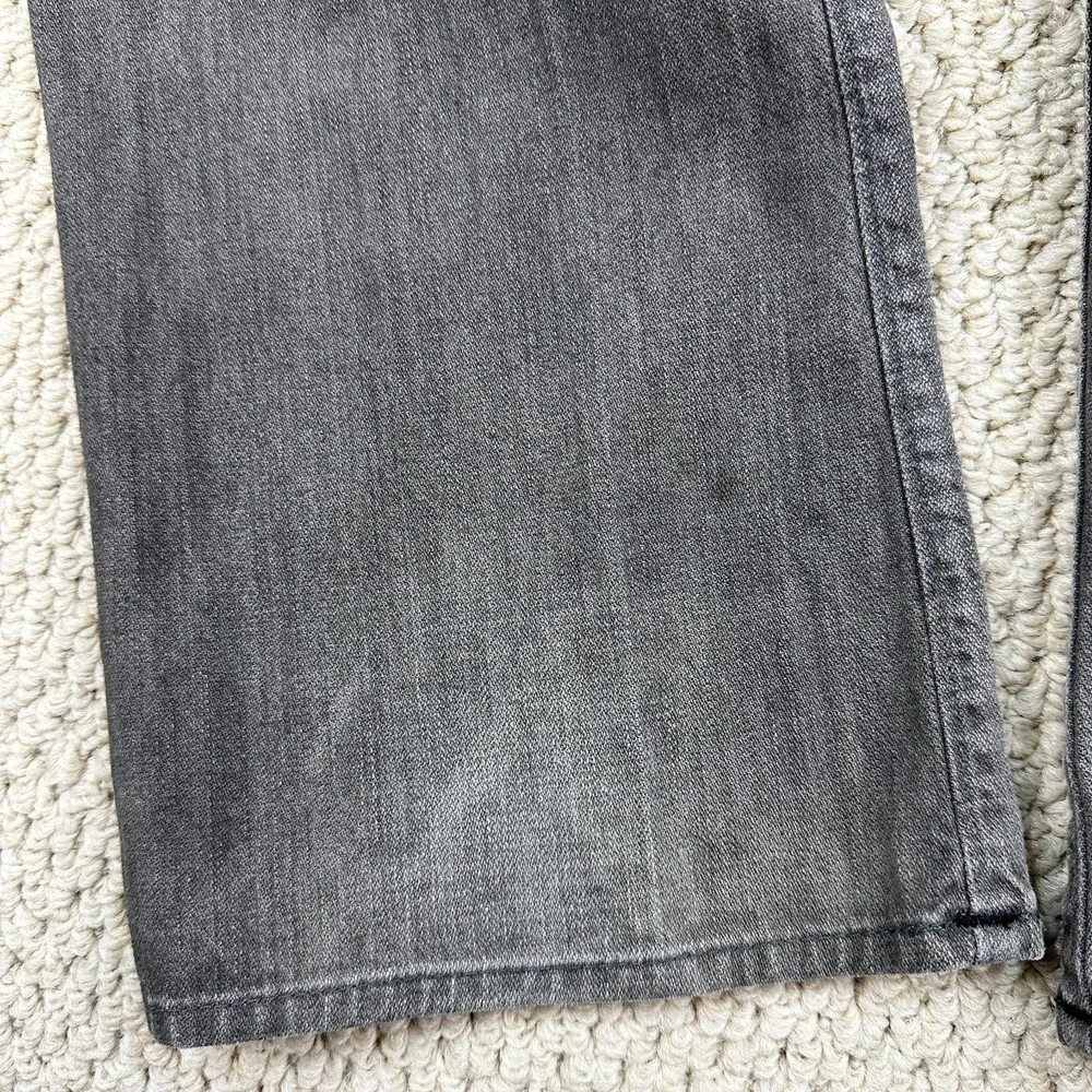True Religion Jeans 36 (Fits 37x34) Gray Wash Ricky Relaxed Straight Flap Pocket